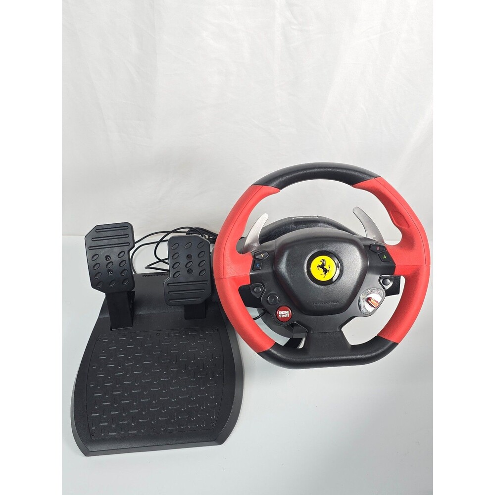 Thrustmaster Ferrari 458 Spider Racing Steering Wheel and Pedals